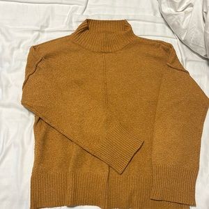 Mustard High-Neck Sweater